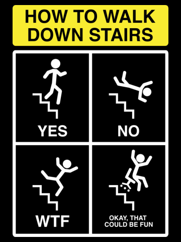 How to Walk Down Stairs
