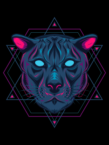 Hunting style puma background