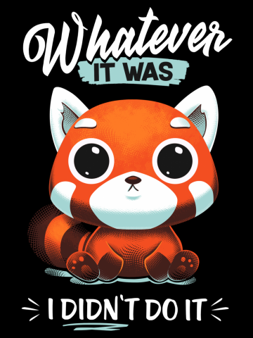 I didn't do it! - Cute Funny Red Panda