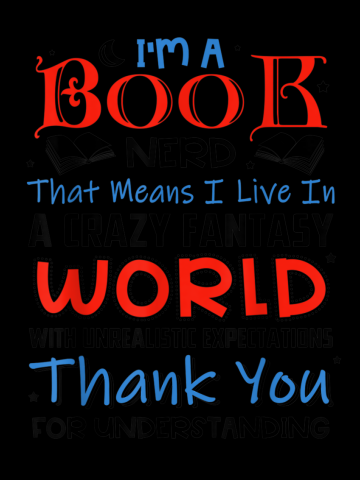 I'm A Book Nerd Funny Reading Lover Bookworm Librarian