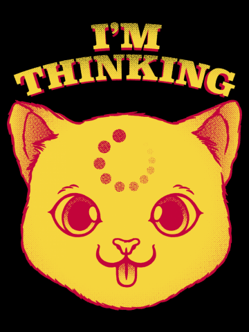 I'm Thinking Funny Cat