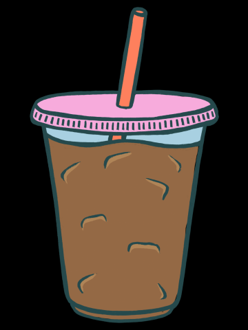 Iced Coffee Cup (2023, Light Pink Lid)