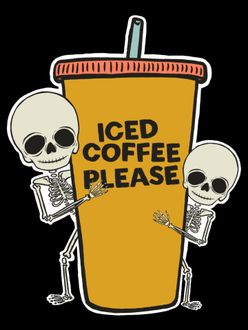 Iced Coffee Please! (2023, Yellow Cup)