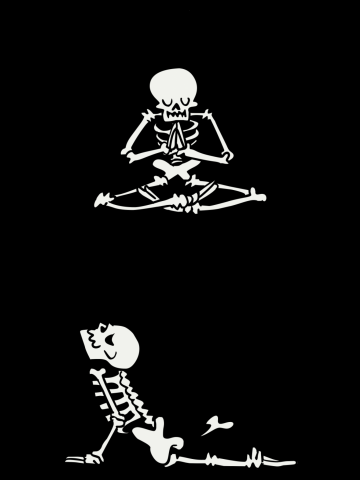Inhale Exhale Skeleton
