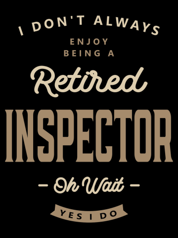 Inspector Funny Job Title Profession Birthday Worker