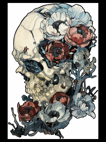 Intricate Botanical Skeleton