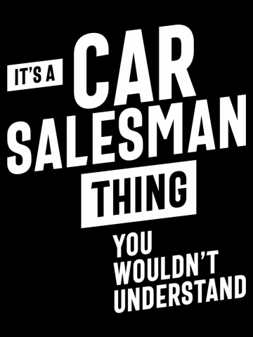It's A Car Salesman Thing Job Title Gift