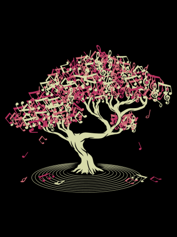 Japanese Bonsai Song Musical Notes