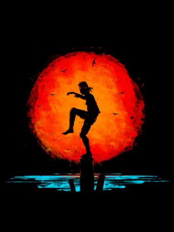 Karate Kid Minimal Tribute Painting 