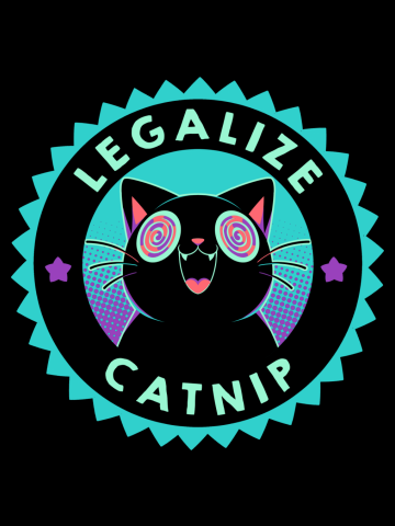 Legalize Catnip Psychedelic Kitten 
