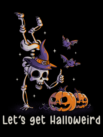 Let’s get Halloweird Funny Spooky Skull Gift for Halloween