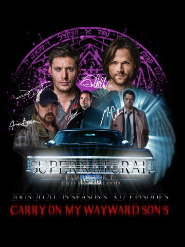 Limited Edition Supernatural Family dont end with Blood Season 15S