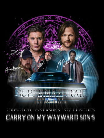 Limited Edition Supernatural Family dont end with Blood Season 15SW