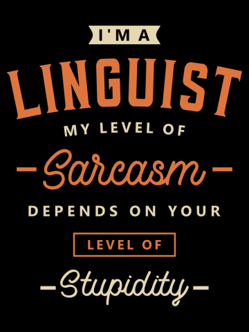 Linguist Funny Job Title Profession Birthday Worker