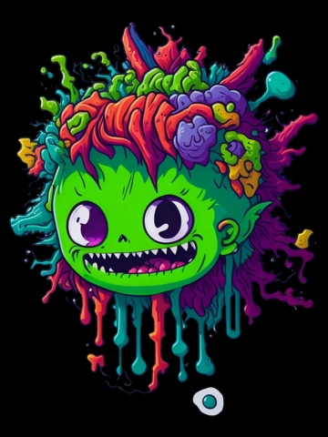 Lively and Cute Colorful Beast