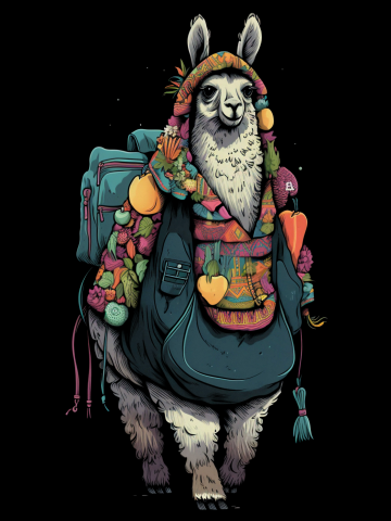 Llama Paws on the Path