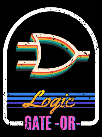 Logic gate OR retro vintage electronics