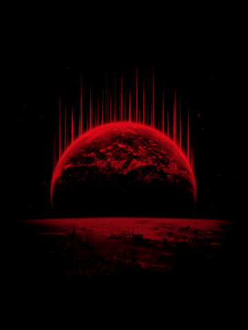 Lost Home Colosal Future Sci-Fi Deep Space Scene in diabolic Re