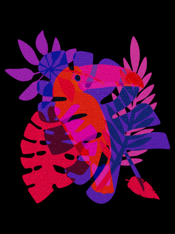 Magenta Tropical Vibes