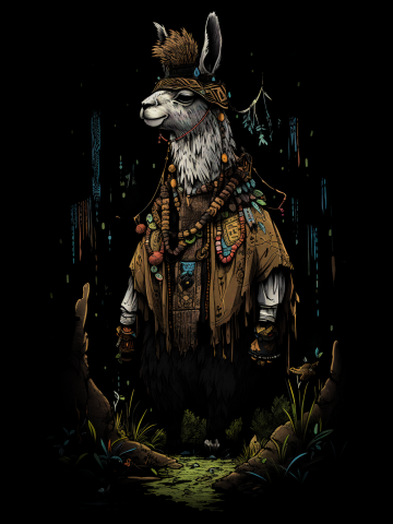 Magic Forest Llama