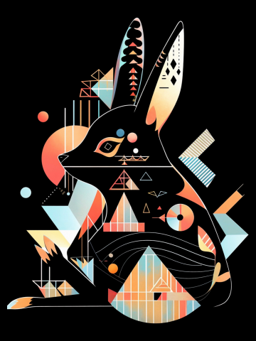 Magic Mid-Century Bunny