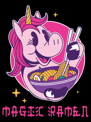 Magical Ramen Noodles Japan Unicorn