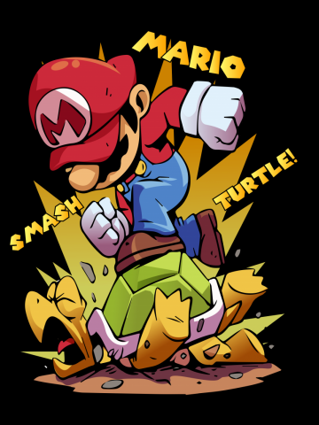 Mario Smash Turtle Azul