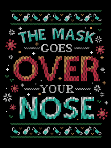 Mask Over Nose 2020 Pandemic Christmas