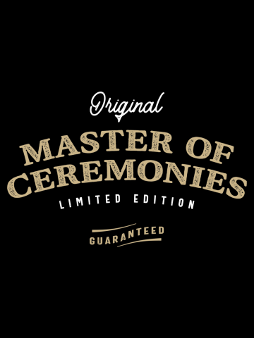Master Of Ceremonies Funny Job Title Profession Birthday Worker