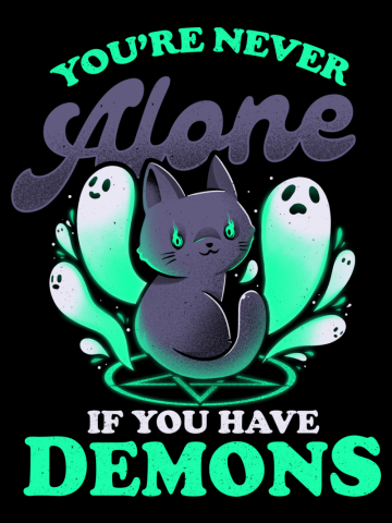 Me And My Demons - Cute Evil Cat Gift