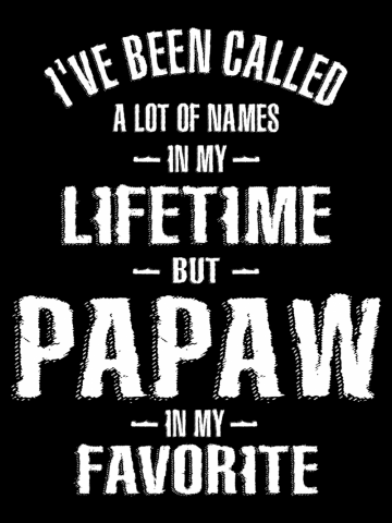 Mens I've Been Called a Lot of Names But Papaw is my Favorite