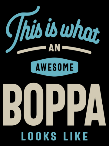 Mens This is What an Awesome Boppa Looks Like | Dad & Grandpa