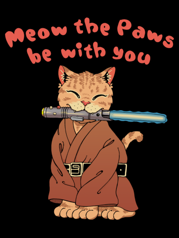 Meow the Cat Paws Be With You!