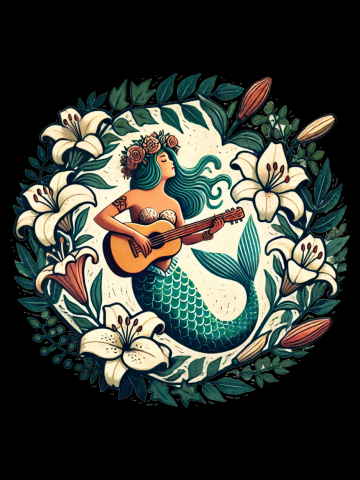Mermaid with her Guitar