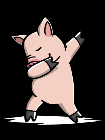 Mini Pig Dabbing Dog Dab Dance Move