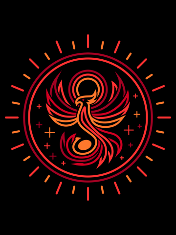 Minimal Phoenix Bird