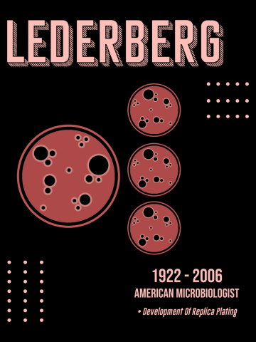 Minimal Science Poster - Esther Lederberg - Microbiologist
