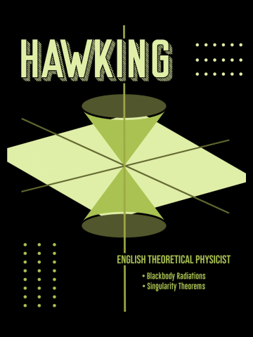 Minimal Science Poster - Stephen Hawking 01 - Theoretical Physicist