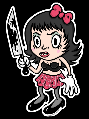 Molly with a Knife by Frank Forte