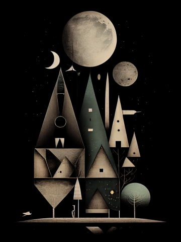 Moon Architecture Landscape
