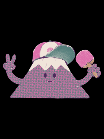 Mount Fuji Summer Sticker