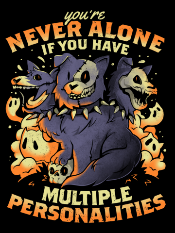 Multiple Personalities - Funny Evil Hell Dog Gift