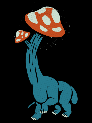 Mushroom Dinosaur Brachiosaurus
