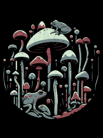 Mushrooms and fun world
