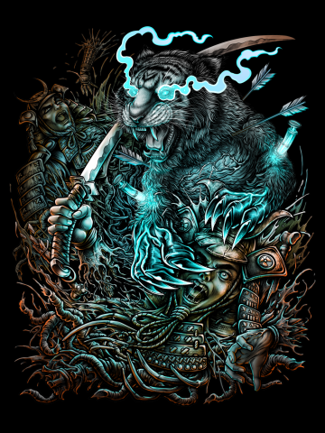 Mutant Tiger VS Samurai (Winya No. 151-1)