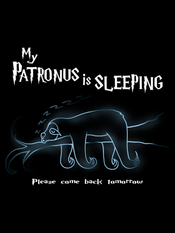 My Patronus is sleeping