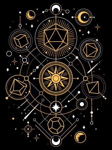 Mystical Dice Chart - d20 Gamer