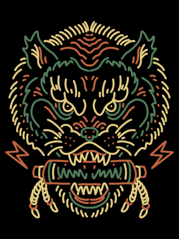 Mythical wolf