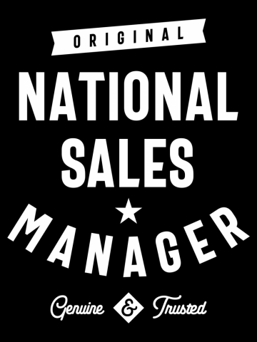 National Sales Manager Gift Funny Job Title Profession Birthday Idea