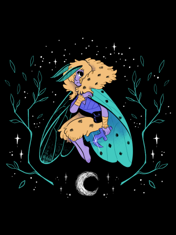 Non-binary Moth Warrior